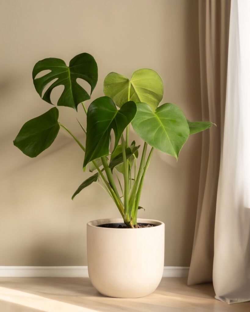 monstera płacze